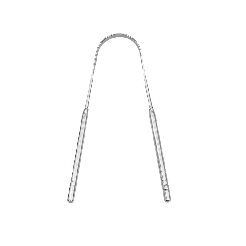 Stainless Steel Tongue Scraper Tongue Coating Cleaner Oral Cleaning Tools