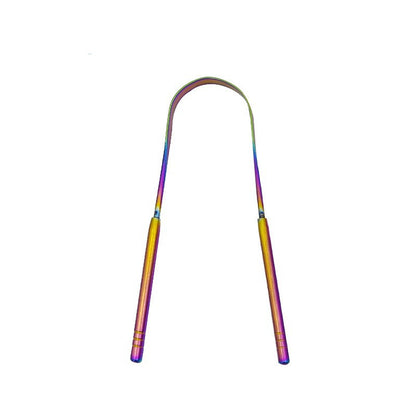 Stainless Steel Tongue Scraper Tongue Coating Cleaner Oral Cleaning Tools