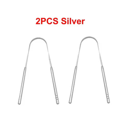 Stainless Steel Tongue Scraper Tongue Coating Cleaner Oral Cleaning Tools